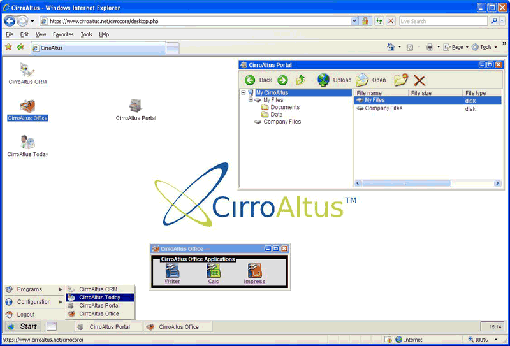CirroAltus Desktop Screen